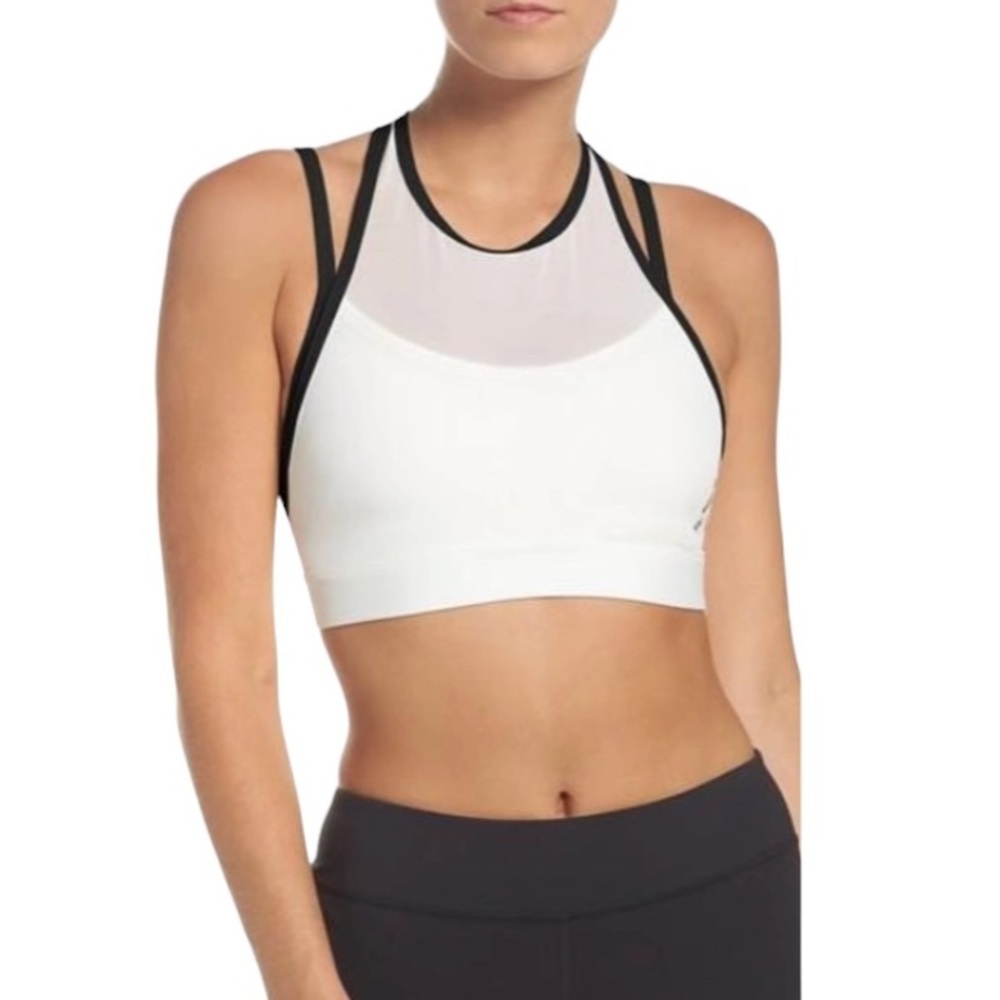 NWOT Reebok High Impact Hero Strong Wire Free Sports Bra in Chalk Size Medium